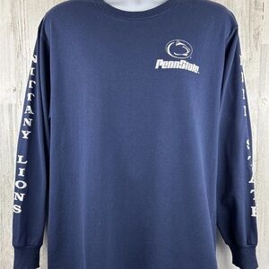 Jerzees Navy Penn State Long-Sleeve Logo Tee